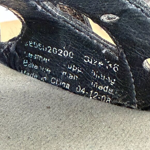 Dansko Sissy Leather Ankle Strap Sandals Womens 6 EU 36 Black Buckle Adjustable - Picture 5 of 10